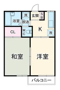 アーバンフラッツ【1階】の間取り