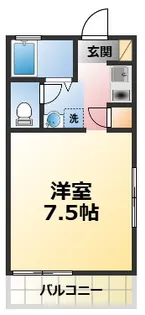 ジヴェルニー甲子園【1階】の間取り