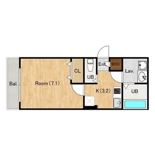 埼玉県所沢市大字下安松【アパート】の間取り