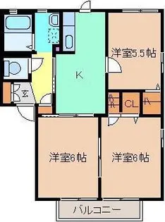 メゾン・ラルジュ(ShaMaison)B【2階】の間取り