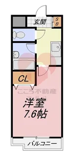 ベルデ堺東【4階】の間取り