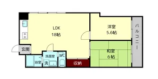 生駒レックスマンション【4階】の間取り