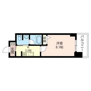 エトランゼ桜森【4階】の間取り