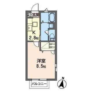 シャーメゾン木町【1階】の間取り