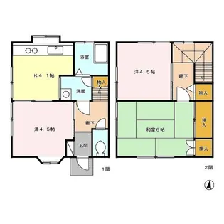 山上アパートの間取り