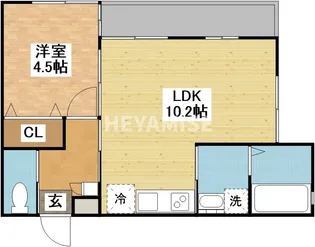 modern palazzo North赤迫B棟【1階】の間取り