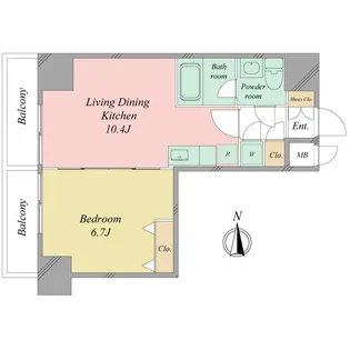 シュールフローレ【10階】の間取り