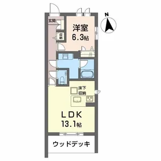 岐阜県岐阜市玉姓町2【マンション】の間取り