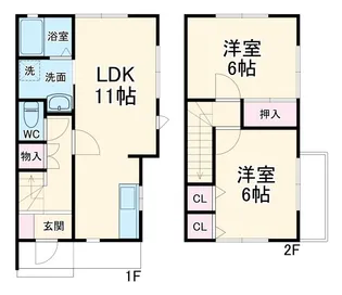 静岡県浜松市中央区富塚町【一戸建】の間取り