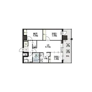 Grand Luce【10階】の間取り