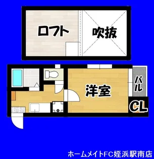 福岡県福岡市早良区百道3【アパート】の間取り