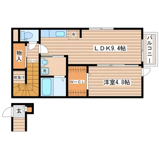 コンフォートハヤマ【2階】の間取り