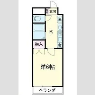1Kの間取り画像