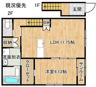 (仮)古志原5丁目新築アパート【2階】の間取り