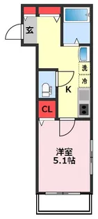 千葉県柏市あけぼの3【アパート】の間取り