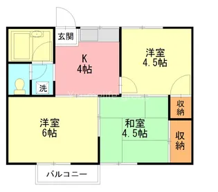 パレス西延沢(パレスニシノブサワ)【2階】の間取り
