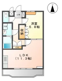 リヴィエールII【2階】の間取り