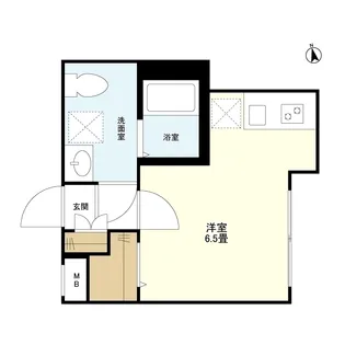 ウェルスクエアイズム文京小日向【1階】の間取り