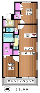 EL CIELO(エル・シエロ)【2階】の間取り