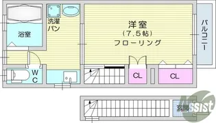 コーポ新本【3階】の間取り