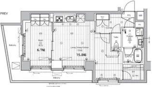 東京都北区豊島6【マンション】の間取り