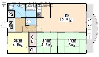 奈良県大和高田市神楽3【アパート】の間取り
