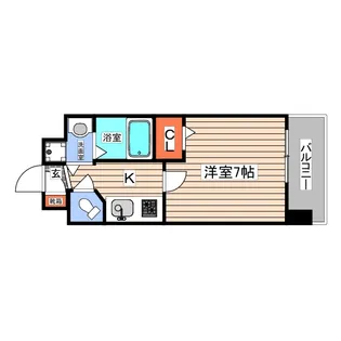 オリオリタウンX【5階】の間取り