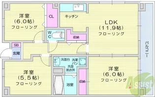 アルフォートシティ【4階】の間取り