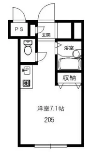 Cornusハイツ【2階】の間取り