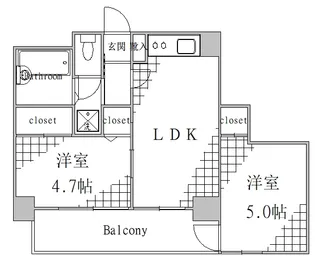 東京都墨田区緑3【マンション】の間取り