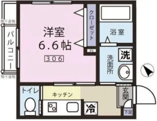 エスポワール東大井【3階】の間取り