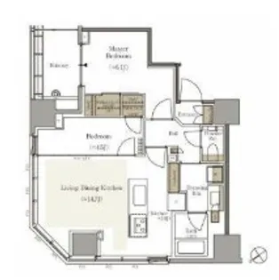 パークホームズ浜松町(パークホームズハママツチョウ)【14階】の間取り