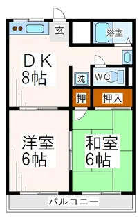 東京都多摩市馬引沢2【アパート】の間取り