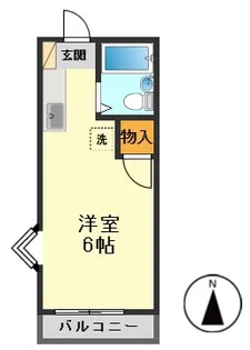 東京都江戸川区北小岩2【アパート】の間取り