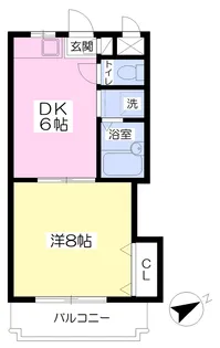 福岡県久留米市国分町【マンション】の間取り
