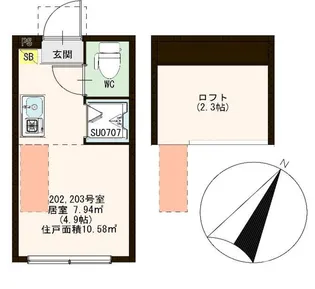 プランドール西荻【2階】の間取り