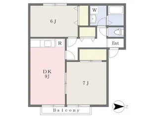 ユーティーライズA棟【1階】の間取り