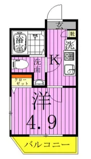 東京都足立区大谷田4【アパート】の間取り