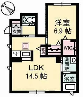 クレインアート A棟【1階】の間取り