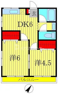 グリーンハイツ【2階】の間取り