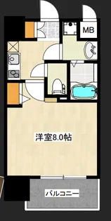 GRAND CINQ【9階】の間取り