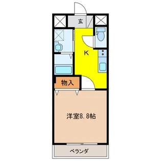 イーストサイド長良【2階】の間取り