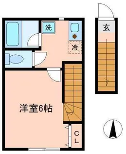 リバージュ池上【2階】の間取り