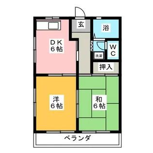 中央ハイツ【2階】の間取り