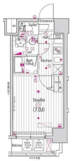 ガーラ・ステージ横濱関内【7階】の間取り