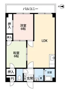 マンション川崎【2階】の間取り