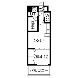 Choei65 プレジオ中津【6階】の間取り