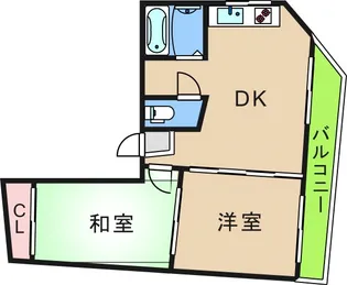 アベニュー玉出【4階】の間取り