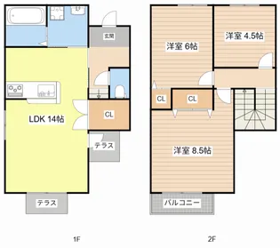 滋賀県大津市本堅田2【一戸建】の間取り