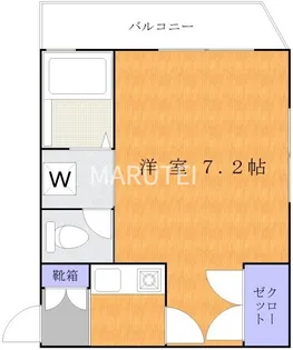 中田コーポ【2階】の間取り